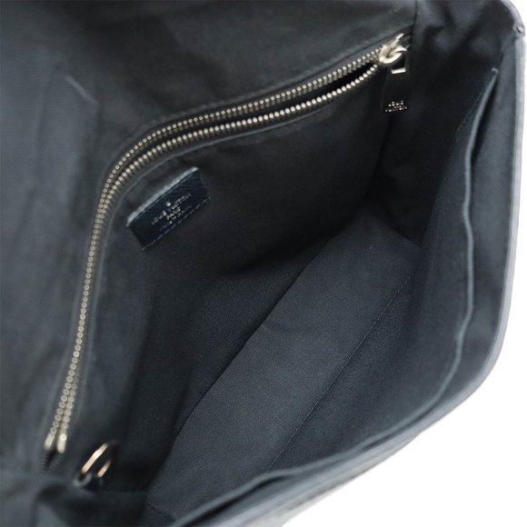 LOUIS VUITTON Taiga Roman PM Shoulder Bag Leather Bol Dark Navy M32699 - Picture 7 of 10